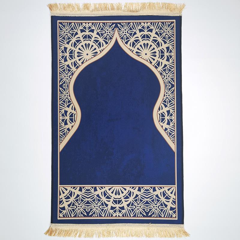 Product Introduction of Wholesale Square Solid Color Carpet Crystal Velvet Felt Thick Short Pile Printed Soft Tassel Non-Slip Floor Mat 4