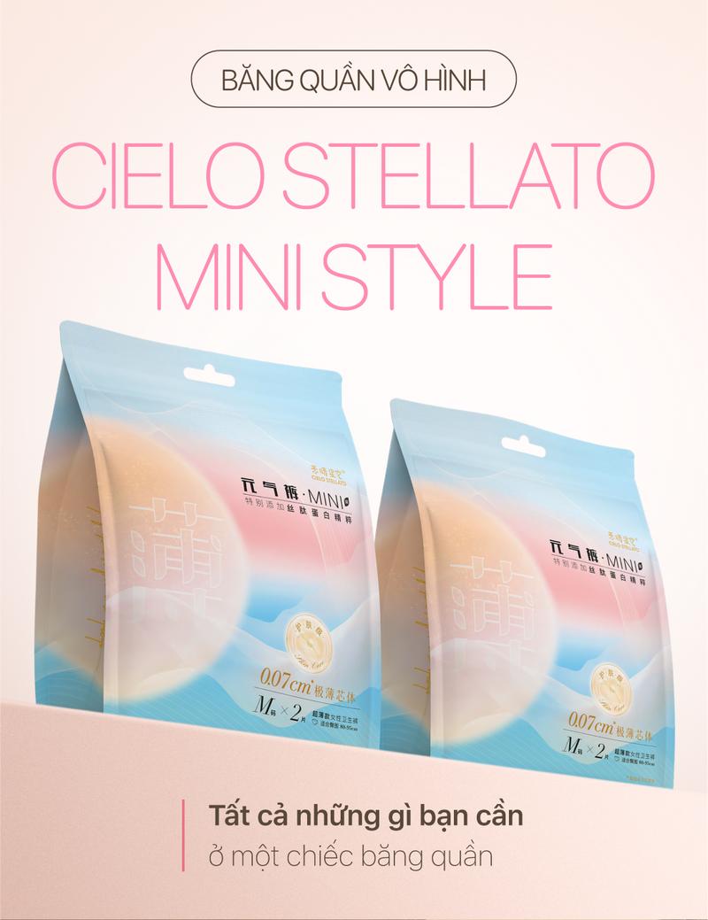 Product Introduction of Combo 20 Băng Quần Vô hình Cielo Stellato siêu mỏng, chống tràn 360 0