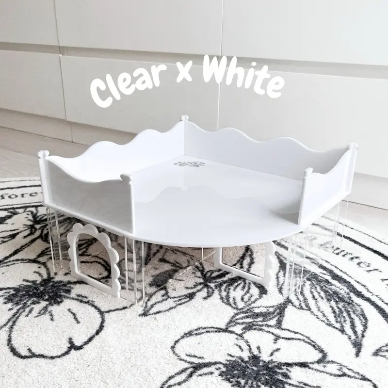 Clear x White