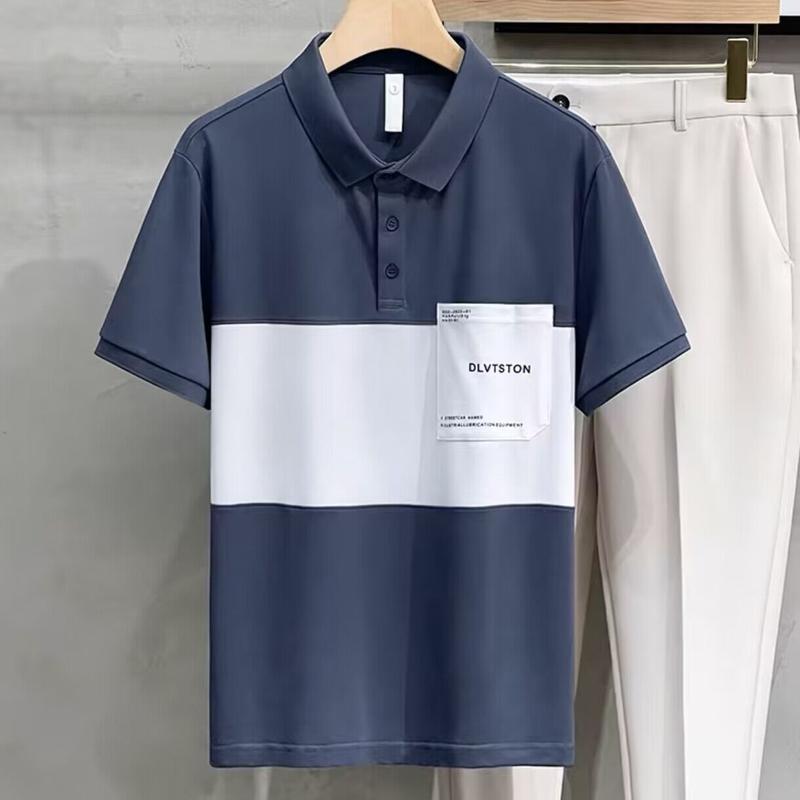 Áo Polo Có Ve Áo, Thương Hiệu Thời Trang Pu Shuai Khâu, Hợp Xu hướng, Dáng Ôm, Ngắn Tay, Áo Sơ Mi Nam Cao Cấp, Thích Hợp Cho Mùa Hè Mới 2023, Phong Cách Đóng Cửa 8