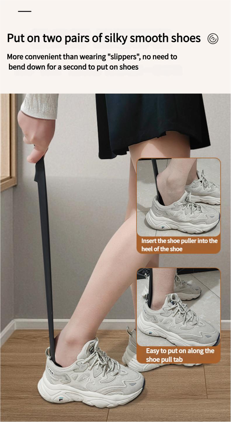 Product Introduction of Magnetic Tech Shoe Horn - No Bend Needed! 🚀   Long Handle Shoe Helper for Elderly & Pregnant Women, Strong Magnetic Design, Thickened Non-Slip & Shoe-Friendly 2