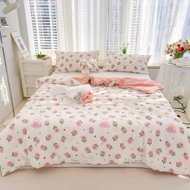Chăn Hè Cotton Đũi Xơ Đậu Nành, Mền Bông Mềm Mại Thoáng Mát 5