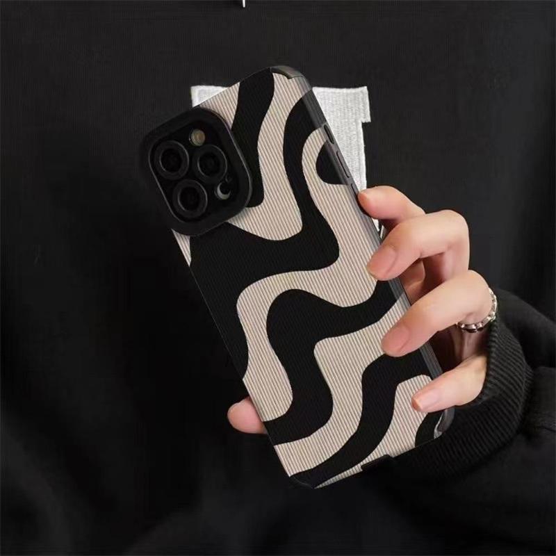 Zebra Mobile Phone Protective Case, 1 Count Cellphone Protective Case, Holiday Essentials Gift, Shockproof Anti-fall Striped Smartphone Protector Cover for iPhone, Phone Accessories for iPhone 16 Case, Gifts for Boyfriend, Holiday Essentials 3