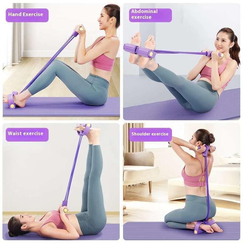 Product Introduction of Jalur Tali Ketegangan, Pelbagai fungsi, Penarik Pedal Elastik, Regangan Kaki, Peralatan Latihan, Mudah Alih, dengan Fiess stretching  machine 16