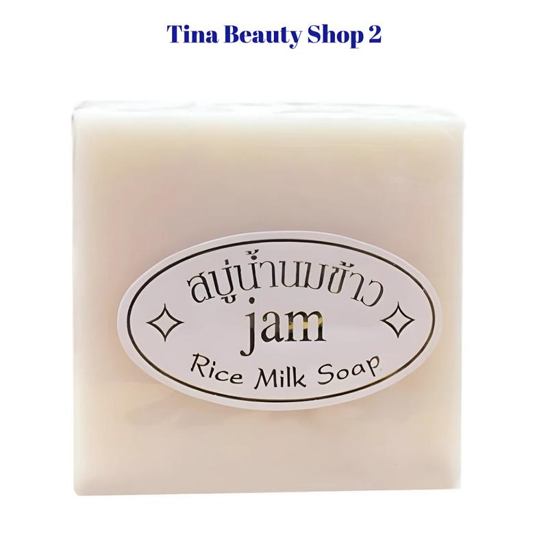 Xà Bông Cám Gạo Jam Thái Lan 1 Cục Xà Phòng Tắm Gạo Sữa