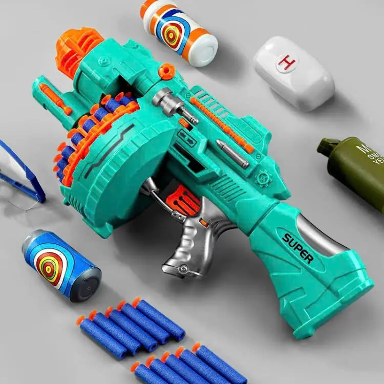 Đồ Chơi Phun Xốp Chất Liệu Nhựa ABS Cho Bé Tặng Kèm 20 Que Xốp Toy