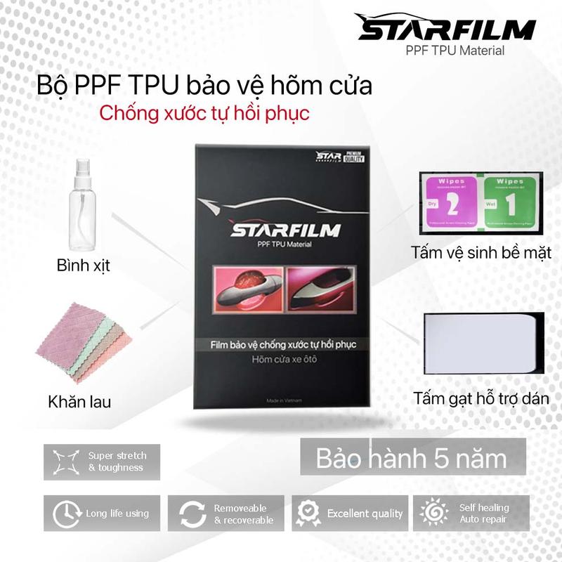 Bộ PPF TPU bảo vệ hõm cửa xe STARFILM