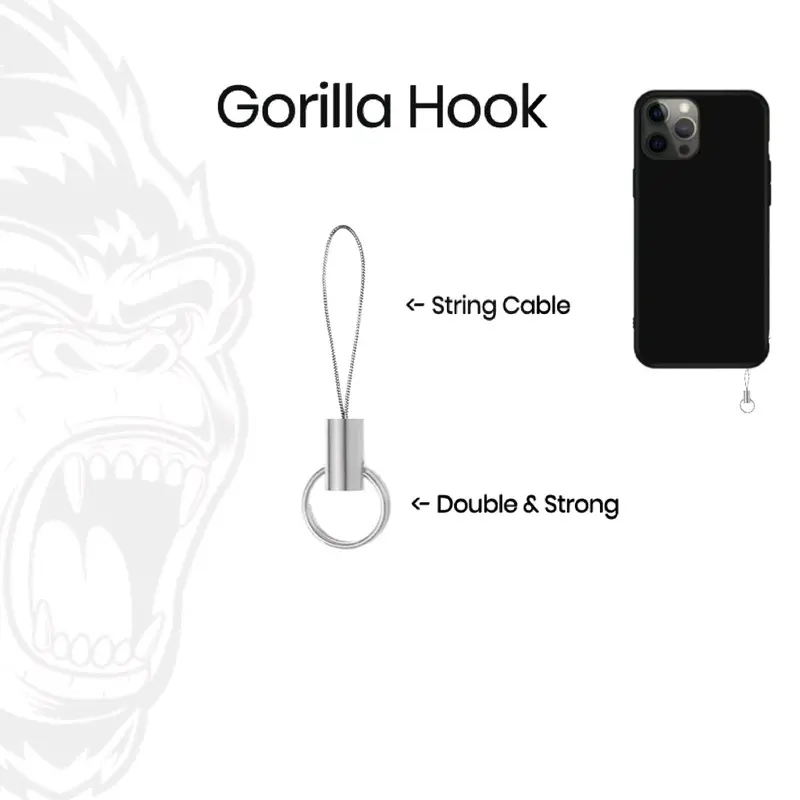 Plat Gantungan Black White Handphone Kait Hp HPPLAT Hitam Putih 0