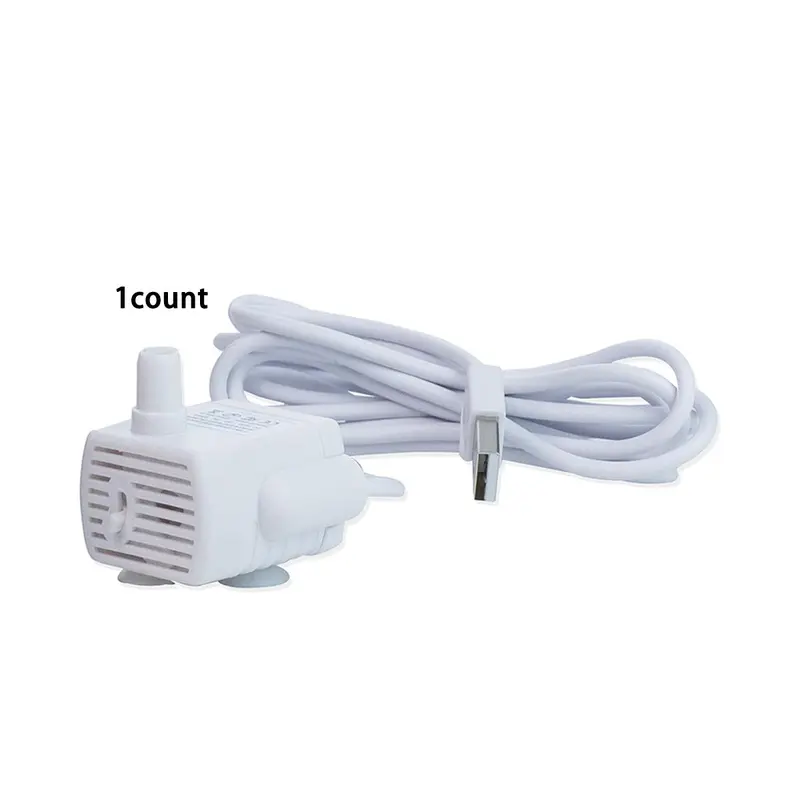 Cat Water Fountain Pump, USB Rechargeable Pet Water Fountain Replacement Pump, Pet Water Fountain Pump for Cat Water Fountain 7