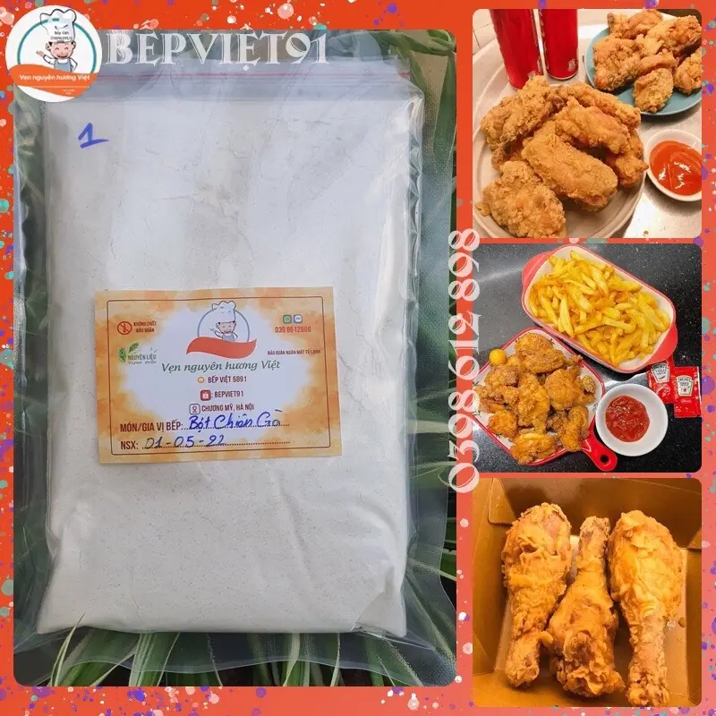 Bột chiên gà giòn , bột chiên tổng hợp