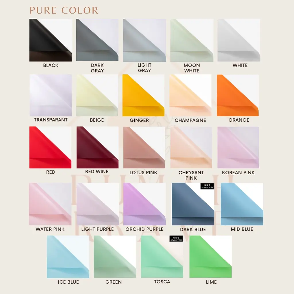 Semi Transparan Cellophane Wrapping Paper Kertas Bunga