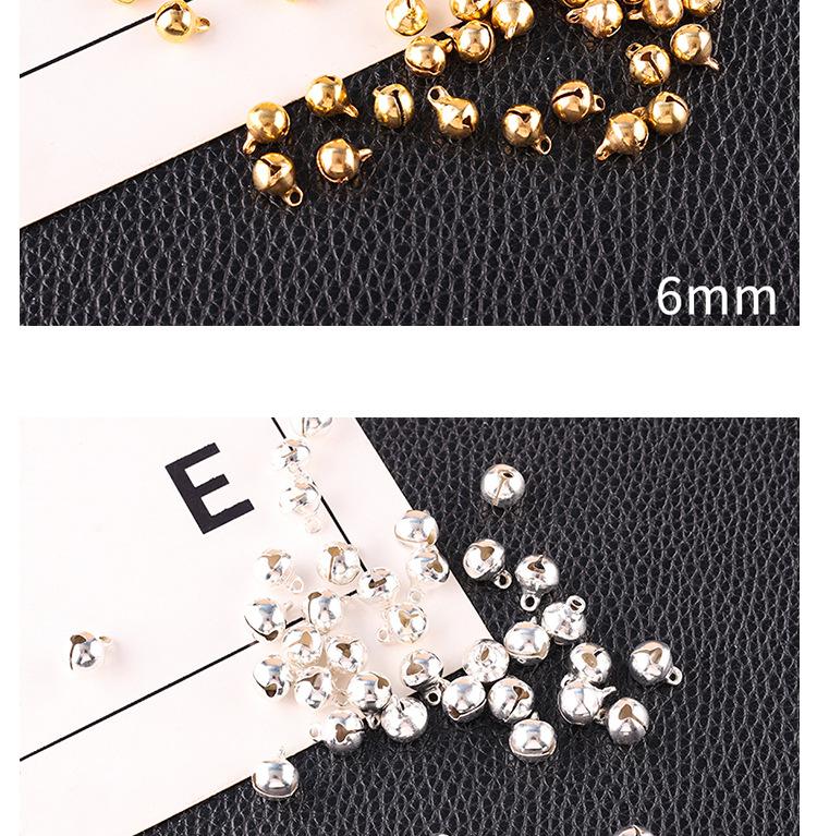 Product Introduction of Gold Silver Copper Bells DIY Pet Bell Bracelet Anklet Necklace Bracelet Pendant Ring Bell Retro Small Bell Ornament Blooming Medium Charm Keyring Elegant Mirror Keyring Charm Elegant Christmas Keyring Charm gold  frame amulet  thai tufts tufts 9