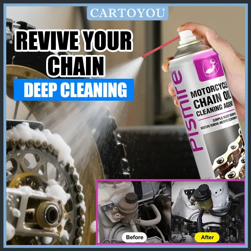 Motorcycle Chain Maintenance Kit Cleaner Chain cleaner Chain Lube oil ...