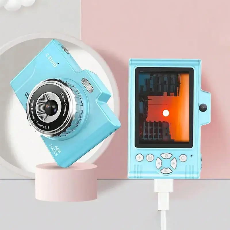 2.8" IPS Screen Portable Digital Camera, 1 Count 1080P 750mAh Battery Digital Camera, Portable Digital Camera With Front & Rear Dual Camera, Stocking Fillers Gift 0