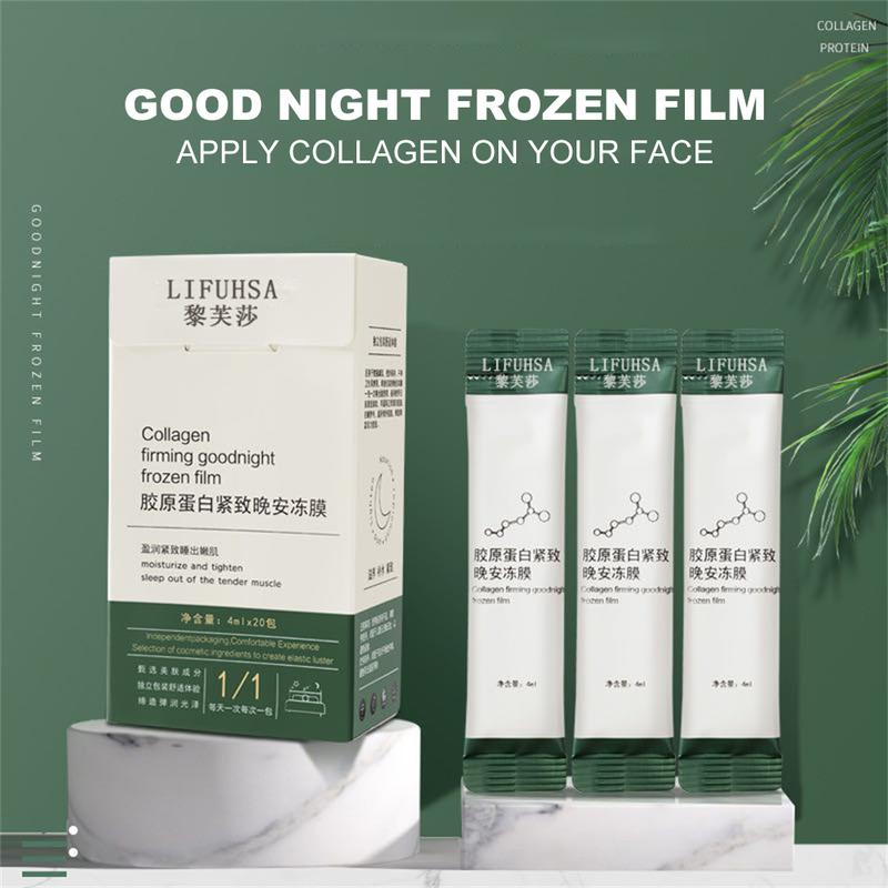 LIFUSHA Collagen Goodnight Frozen Film Brightening Skin Color Shrink ...