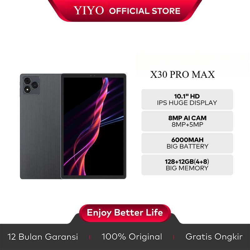 [New] YIYO X30 Tab PRO MAX Tablet- 12GB(4+8)+128GB - 10.1