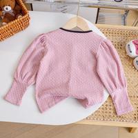 Gambar [PRINCESS KESLI] 2-11 Tahun Pakaian anak-anak 2025 musim semi gaya baru bayi perempuan kecil gaya kemeja trendi temperamen Prancis versi Korea lengan puff kemeja bawahan Kancing Kids Merah Cotton - Merah Muda, 100 (2-3 tahun) dari PRINCESS KESLI Kab. Tangerang 5 Tokopedia
