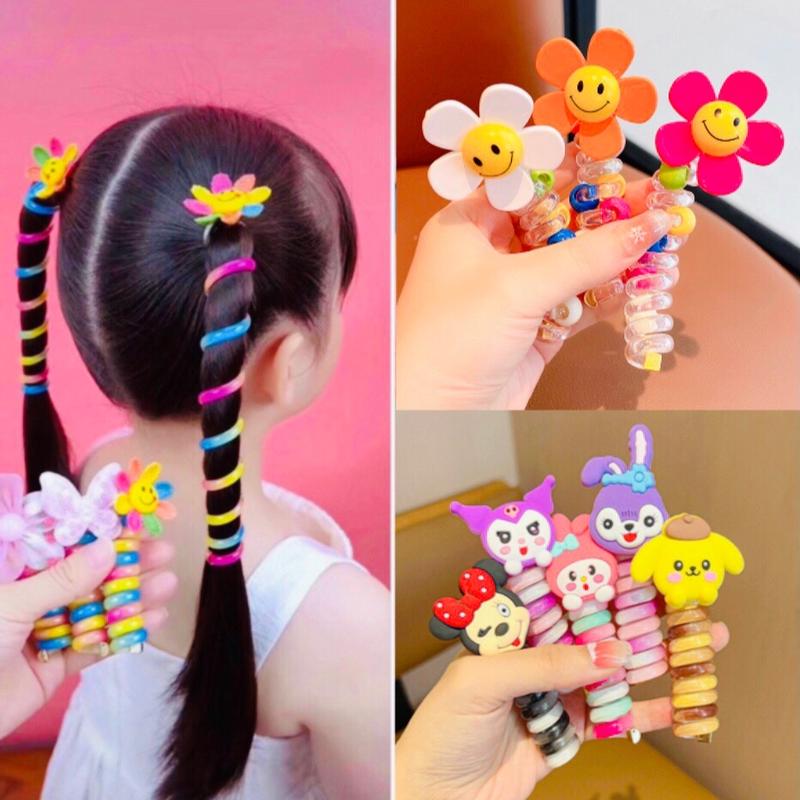 Dây xoắn tóc cho bé (1 chiếc), dây lò xo, dây buộc tóc đáng yêu cho bé! Phụ Kiện Tóc