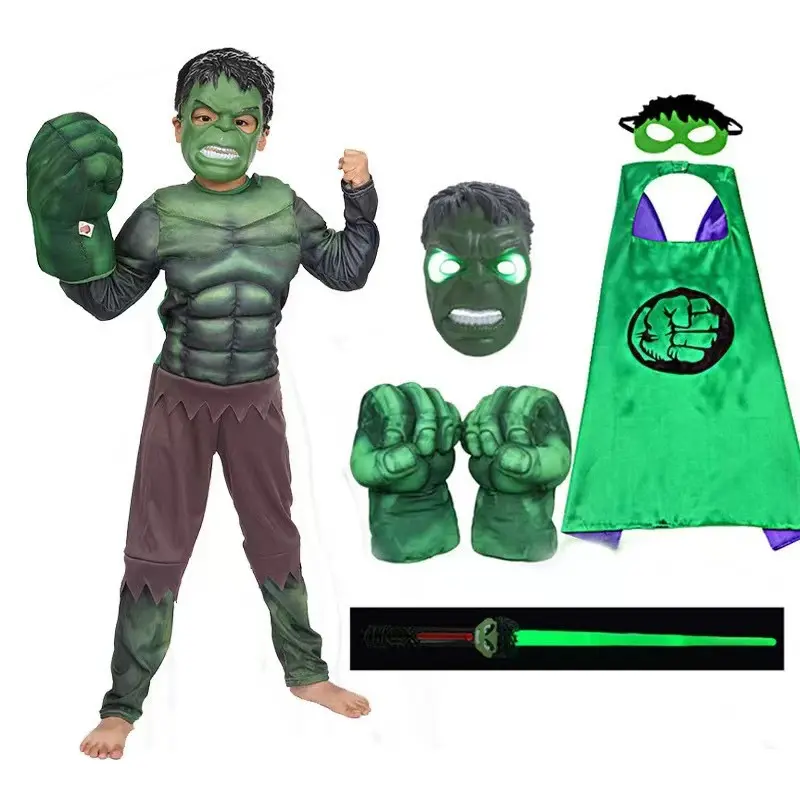 Quần Áo Hulk, Trang Phục Hóa Trang Halloween, Dành Cho Trẻ Em Và Người Lớn, Trang Phục Biểu Diễn Liên Minh Huyền Thoại, Bộ Biểu Diễn Cơ Bắp