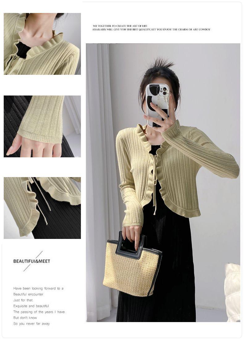 Product Introduction of Áo Cardigan Dệt Kim, Chống Nắng, Áo Cánh Che Kín Ngoài Mỏng Cho Nữ, Khăn Choàng Mùa Hè, Áo Khoác Vai Nhỏ Bằng Lụa Lạnh 22
