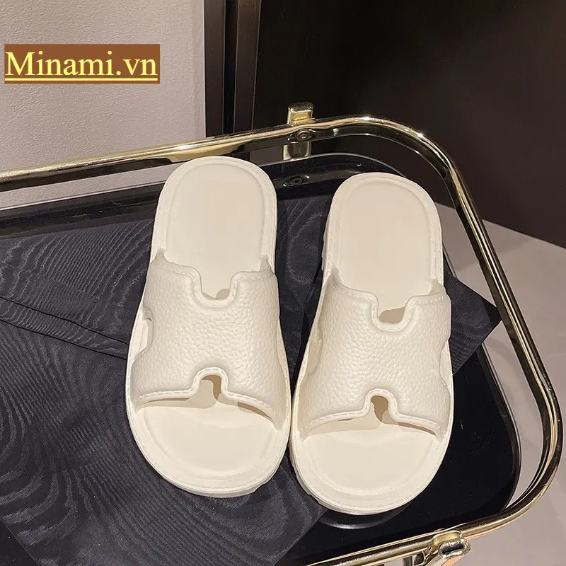Dép quai ngang nữ chữ H chất liệu EVA, dép nữ thời trang chống trơn trượt cao 3cm