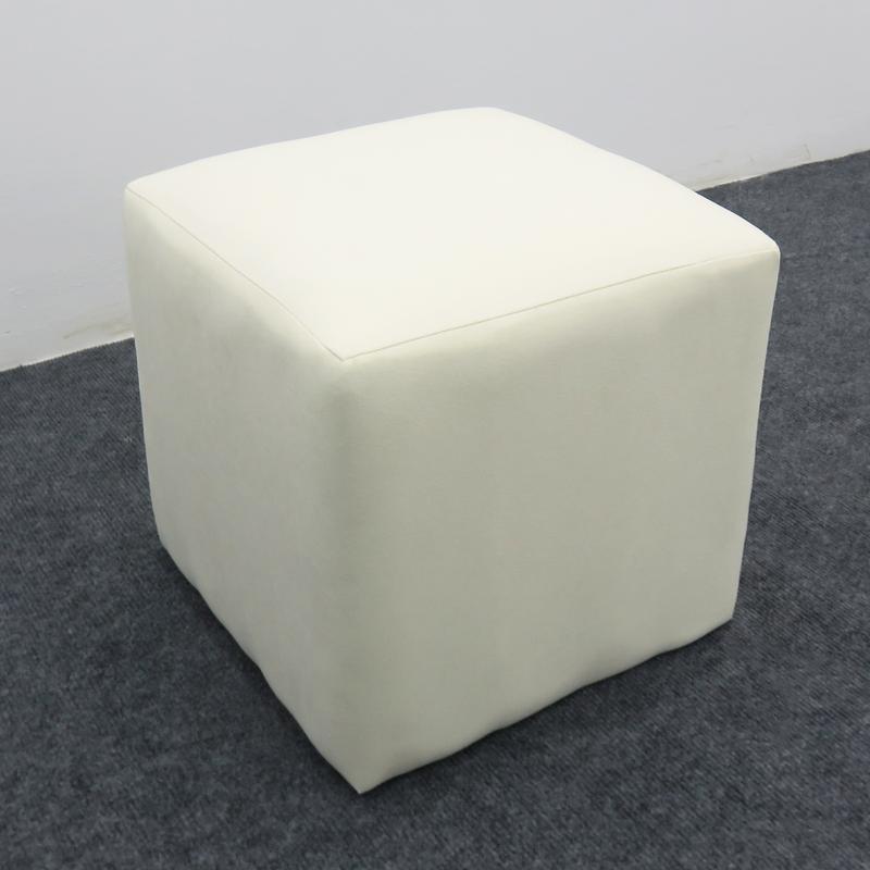 Ghế Đôn Sofa Vuông FOREVER 84, Ghế Bàn Trang Điểm MÀU TRẮNG 30x30x30CM - Bọc Mút Dày Dặn - ĐỔI TRẢ TRONG VÒNG 3 NGÀY