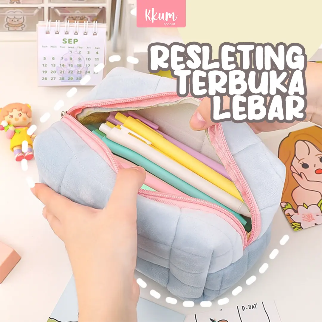 Cute pouch pillow/ Make up pouch cosmetic bag/ Kotak pensil bantal lucu