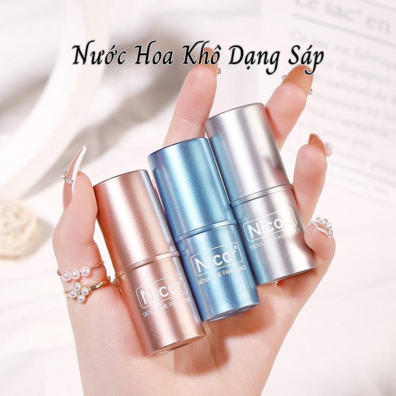  NƯỚC HOA KHÔ DẠNG SÁP NAM NỮ - LƯU HƯƠNG LÂU - NHỎ GỌN - TIỆN LỢI - KHÔNG CỒN - DỄ DÀNG MANG THEO - THƠM NGAY TỨC THÌ - PHONG CÁCH & ĐẲNG CẤP 