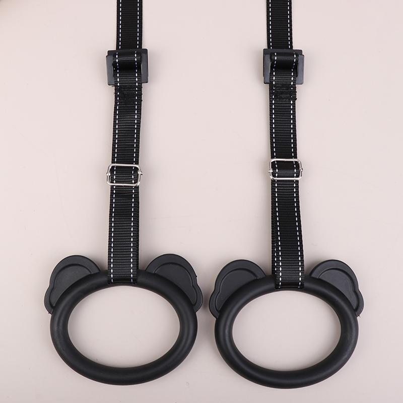 Product Introduction of Kids Horizontal Bar Exercise Pull Up Rings Kids Workout Gym Gymnastic Rings Adjustable Straps Buckles Nonslip Handle 20