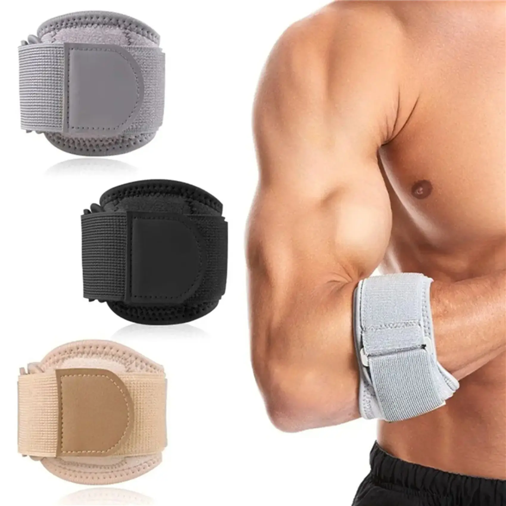 Elbow Brace for Tendonitis, Tennis & Golfer's Elbow Pain Relief, Elbow Brace Support Strap for Men and Women for Weightlifting, Tennis, Golf, Pressure Relief & Sports Injury Recovery