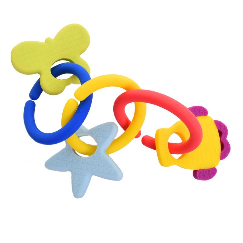 Gummee Link N Teethe Versatile Sensory Baby Teethe and Play Set 1