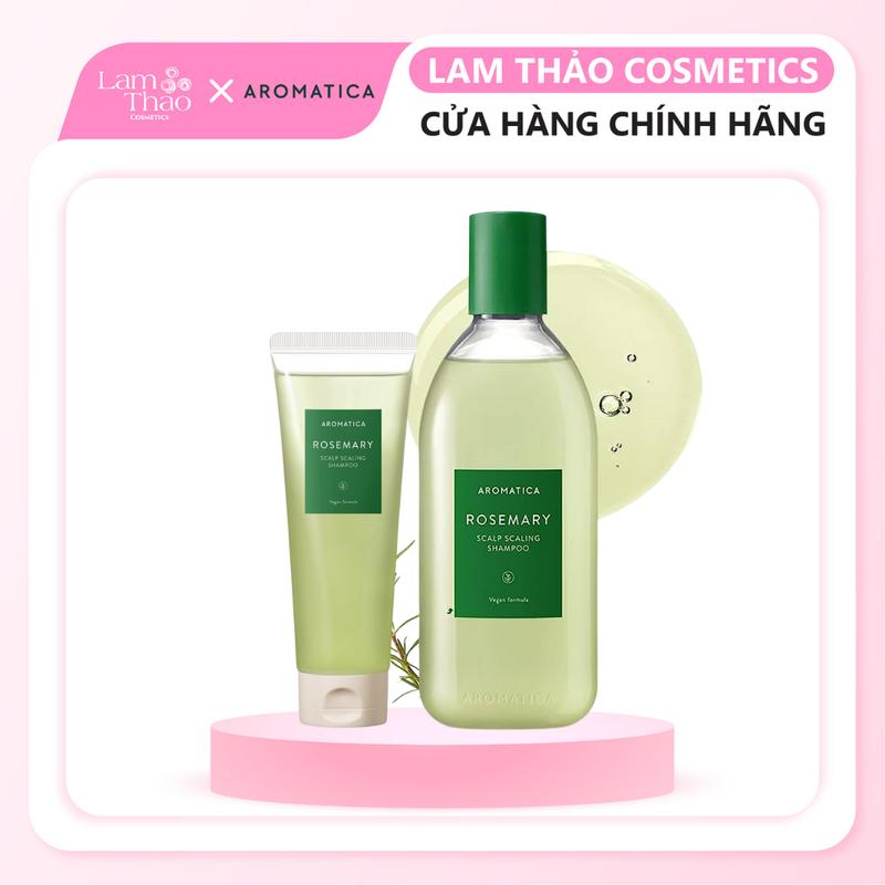 [400ML] Dầu Gội  Chiết Xuất Hương Thảo Aromatica Rosemary Scalp Scaling Shampoo