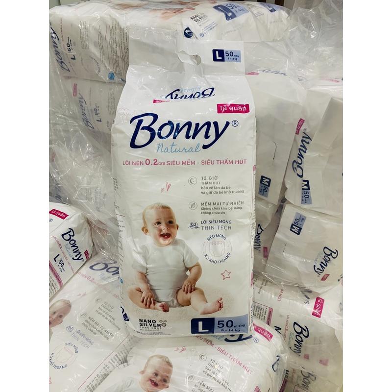 Bỉm quần trẻ em Bonny natural 50 miếng - hàng xuất Nhật Cho Bé