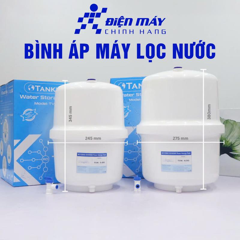 Bình Áp máy lọc nước RO chính hãng sử dụng tất cả máy lọc nước