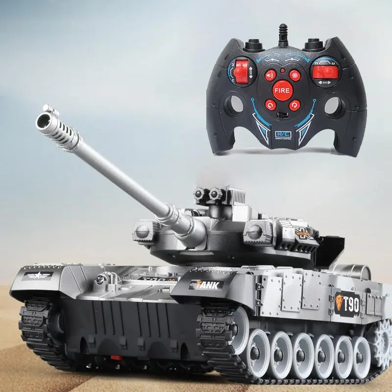 Remote Control Tank Toy, 2.4GHz Anti-interference 4 Channels/7 Channels Tank Toy with Light & Music, Birthday Gift, Indoor & Outdoor Remote Control Tank, Toys