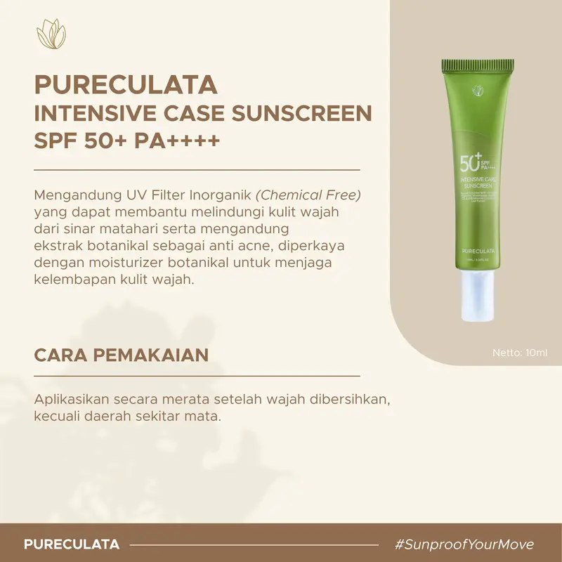 Intensive Care Sunscreen SPF 50+ PA++++ (Pureculata Sunscreen Series) 1