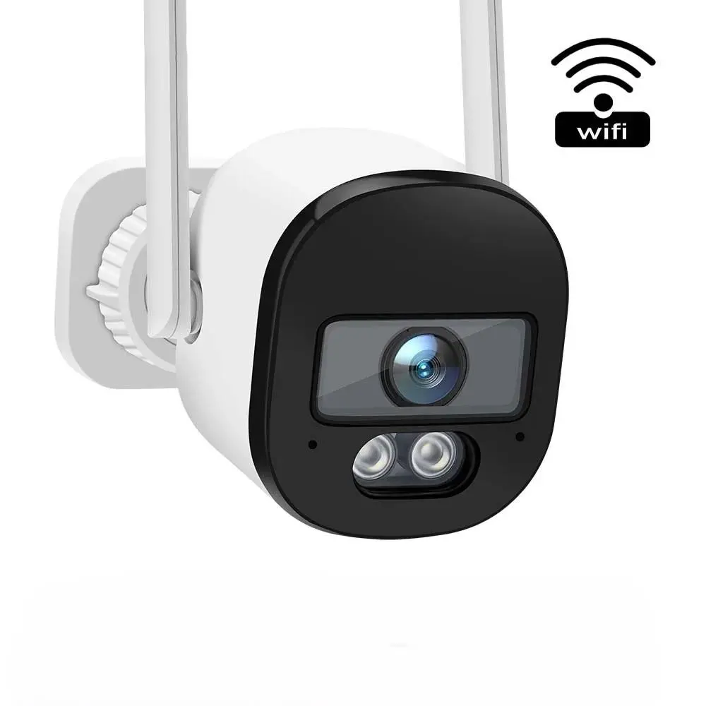 Wireless WiFi Security Camera, 355 Degree Panoramic Monitoring Camera, Waterproof IP Camera with Two-way Audio, Home Security Camera
