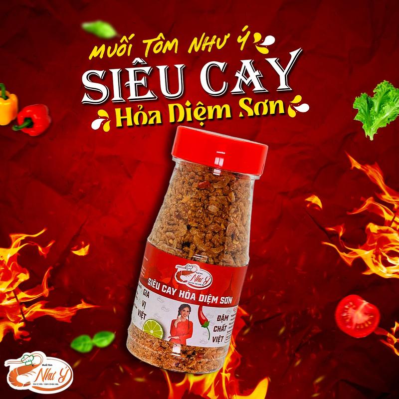 MUỐI TÔM NHƯ Ý - SIÊU CAY HỎA DIỆM SƠN - TRỌNG LƯỢNG 70G Gia Vị