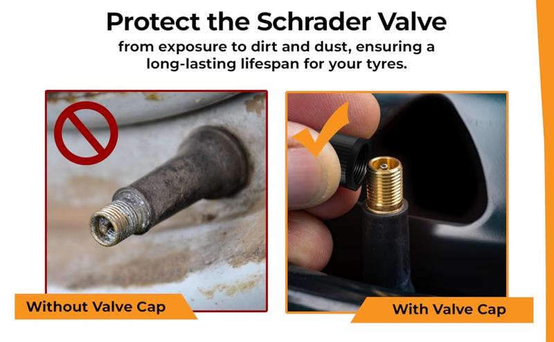 Product Introduction of Dust Caps - 10 pieces - Tyre Valve Cap - Universal Dust Caps - Black Caps - Used On Car Tyres, Bikes, Bicycles, Motorbikes 2