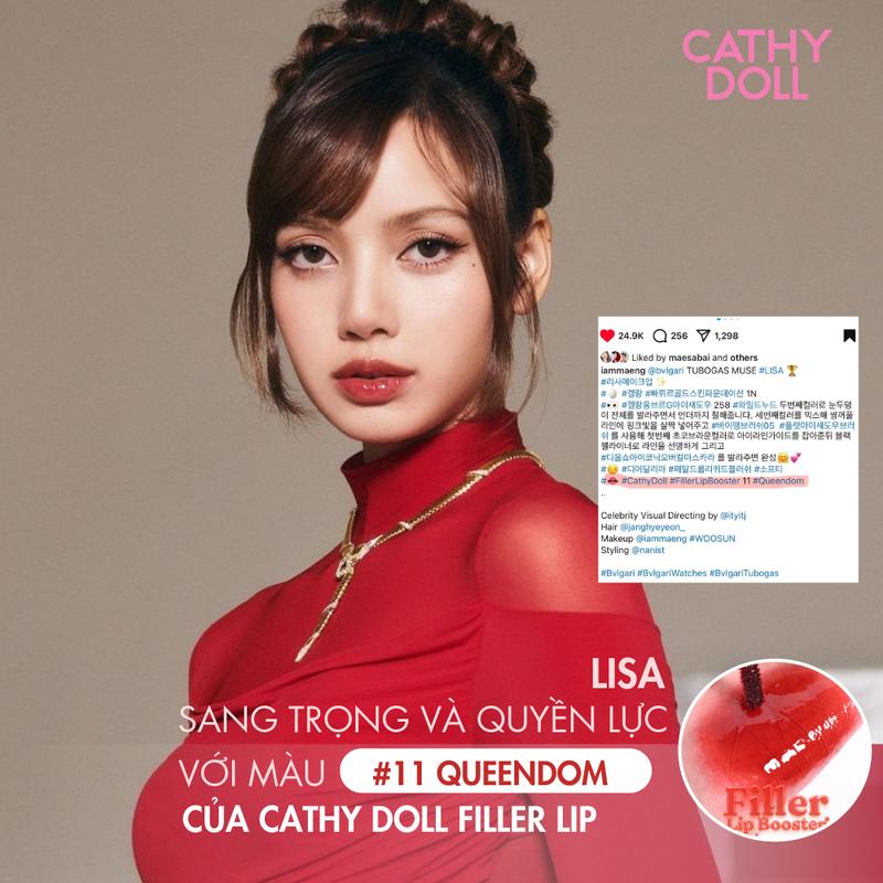 Son Filler Tint Bóng Che Phủ Rãnh Môi, Giúp Làm Giảm Thâm Môi, Tôn Da Và Tạo Hiệu Ứng Môi Căng Mọng Cathy Doll Filler Lip Booster 3.3g