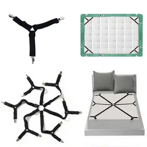【4 Pcs】 Penjepit kasur Penjepit Seprei - Penjepit Sprei - Pengait Sprei -Jepitan Besi Bed Sheet Grips Anti Geser
