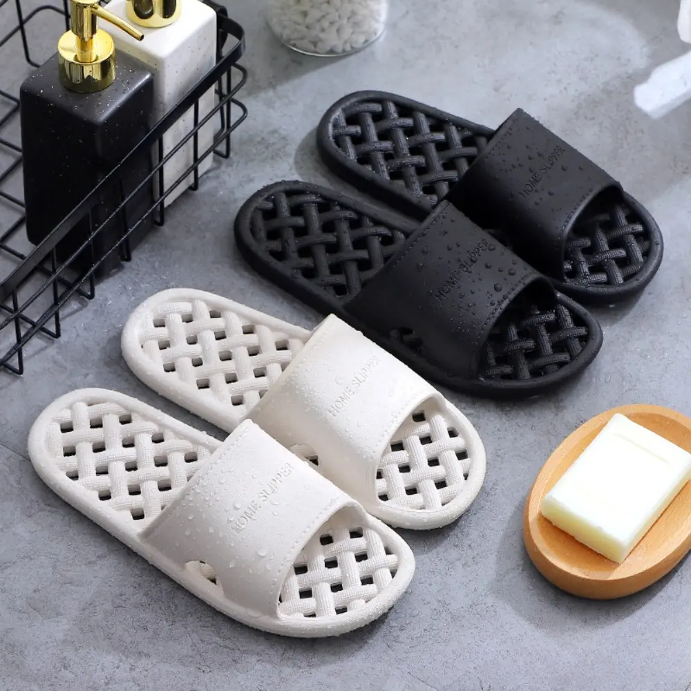 Japanese non-slip home bathroom Hotel slippers Women's bathroom indoor bath water leakage quick drying toilet shoes Footwear Flipflop