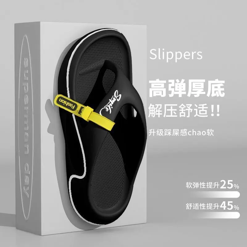 Dép Xỏ Ngón Đế Dày, Dép Xỏ Ngón Nam Mùa Hè, Hàng Mới Về Năm 2024, Được Làm Bằng Chất Liệu Eva, Thích Hợp Mặc Ngoài Trời, Bàn Chân Không Hôi, Dép Đi Biển, Chống Trượt 0