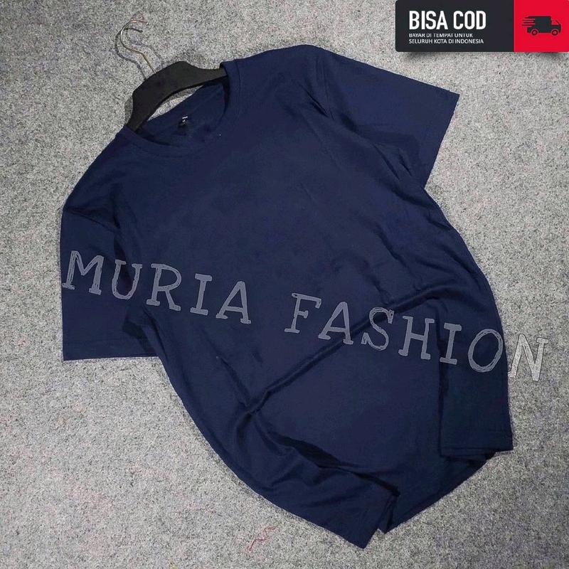 Kaos polos pria 100ribu dapat 7 Santai lengan Pendek Lokal Semi Katun Oblong 3