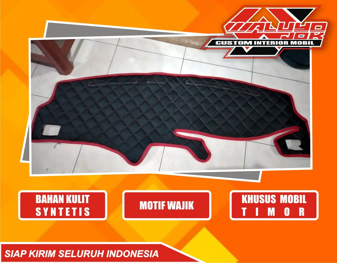 TAPLAK DASHBORD MOBIL TIMOR MOTIF WAJIK