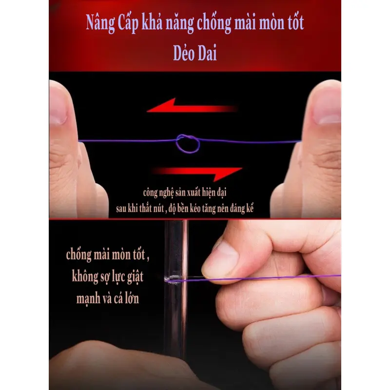 Cước Câu Cá Thanh Diện của ChuangWei Try&V , Chuyên dùng làm trục thẻo , chống mài mòn , chống xoắn , chống đứt ngang 4