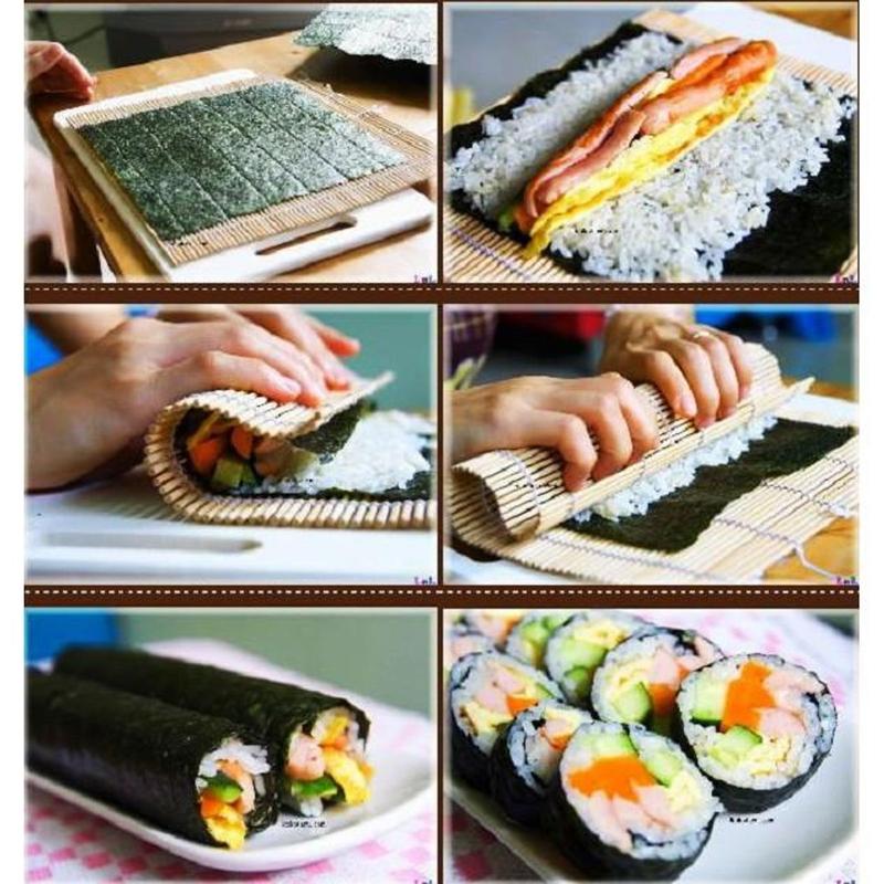 Dụng Cụ Cuộn Sushi Bằng Gỗ Tre Sang Trọng Tinh Tế 6