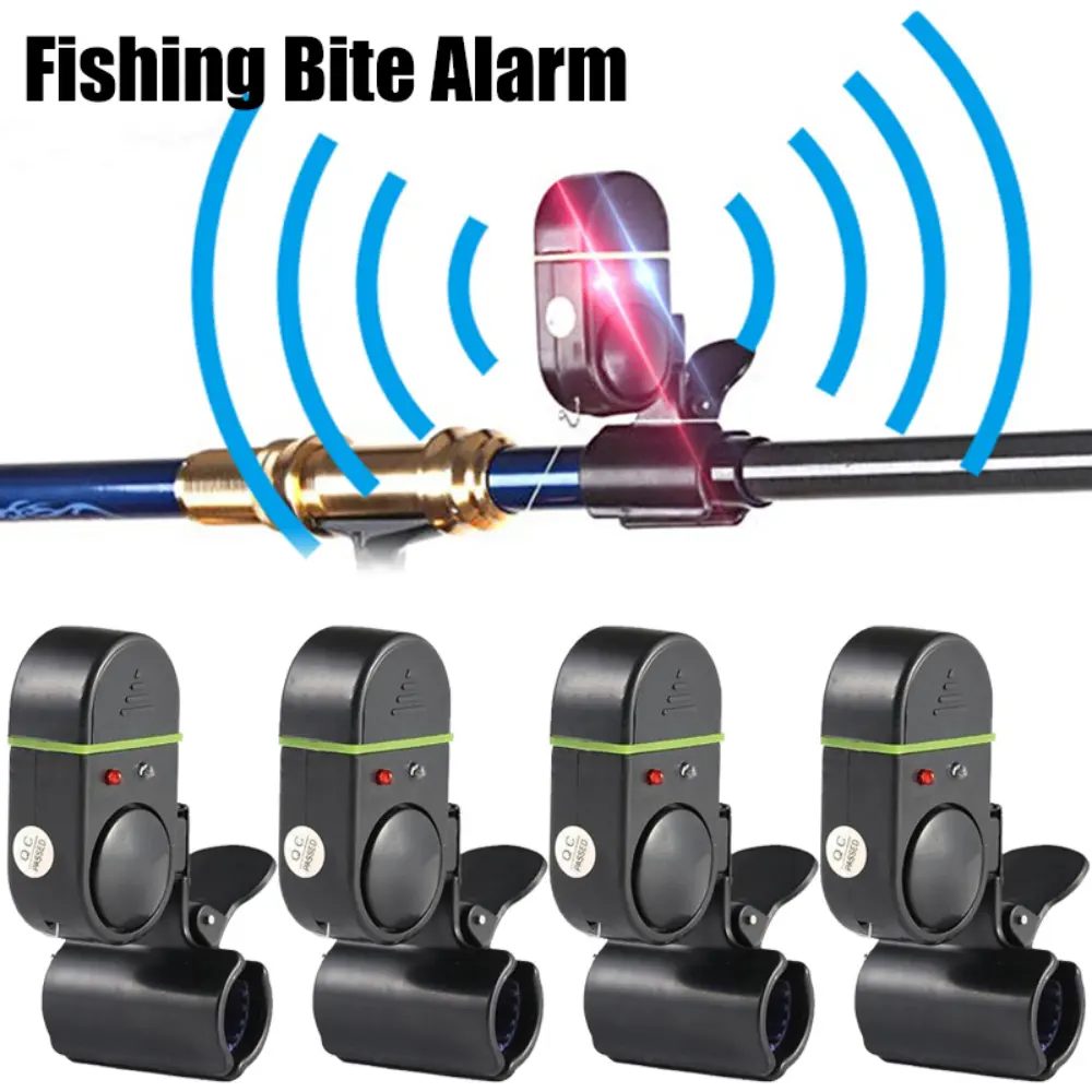 Báo Động Câu Cá Điện, Phụ Kiện Chuông Câu Cá, Băng Nhịp Chỉ Báo Độ Nhạy, Cảnh Báo Âm Thanh, Báo Động Cắn Cá, Cho Cần Câu