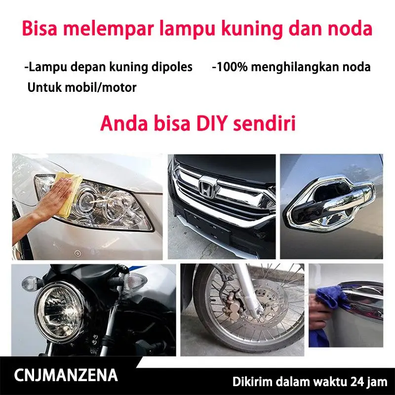 Pembersih Lampu Mobil / Pengkilap Mika Lampu Mobil / Headlight Restored 120ml / Headlamp Polish / Pembersih Lampu Mobil & Motor / Poles Mika Lampu Mobil 7