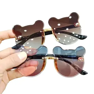 K719 Kacamata Anak Bear Shape Kacamata Anak Model Beruang Kacamata Telinga Beruang Sunglasses Kids Fashion